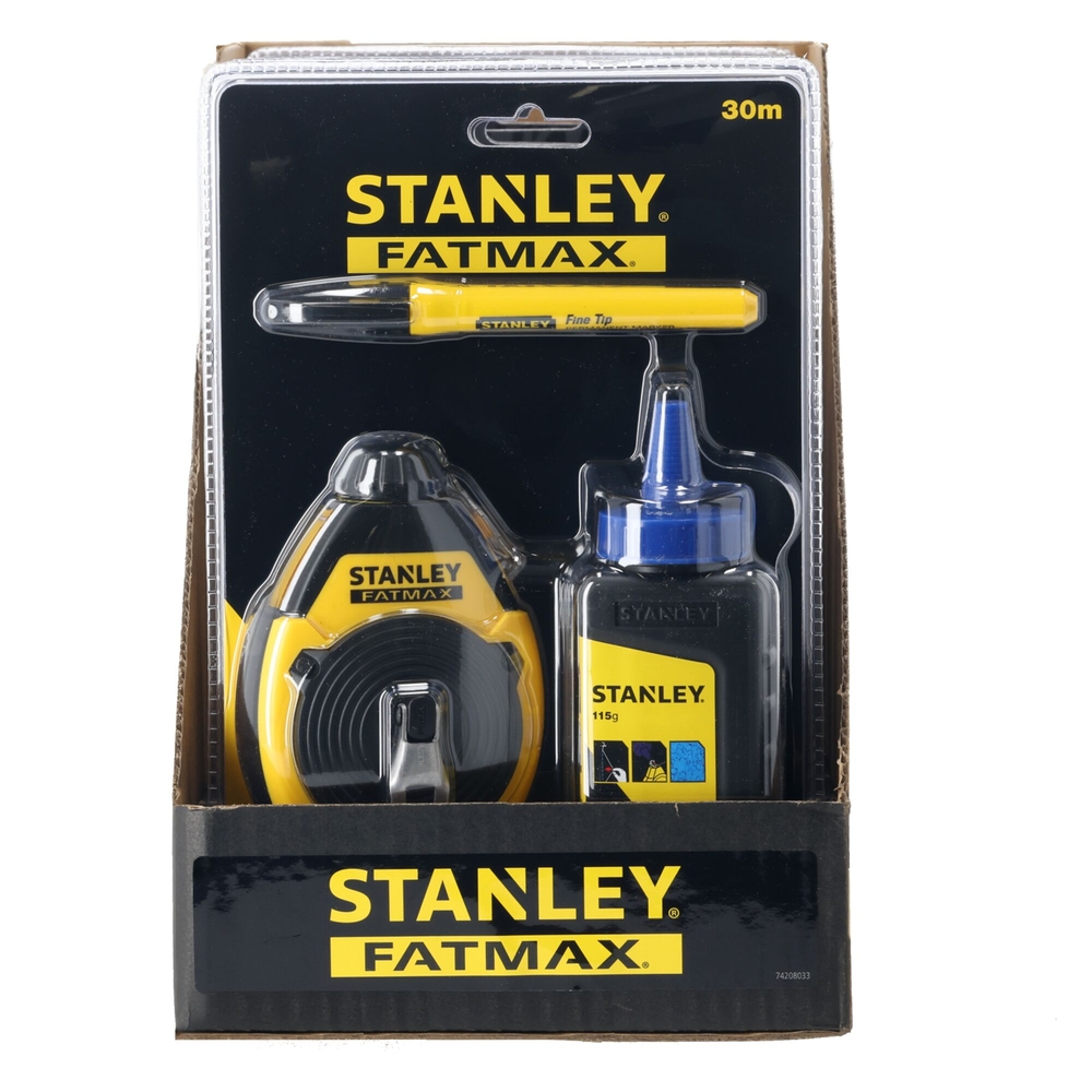 Cordeau traceur 30 m kit - Fatmax - 0-47-681 - STANLEY FATMAX
