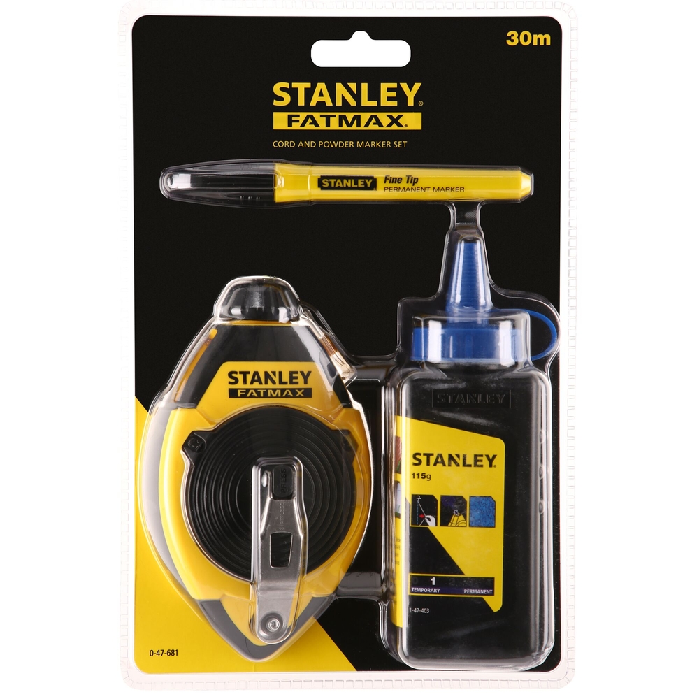 Cordeau traceur 30 m kit - Fatmax - 0-47-681 - STANLEY FATMAX