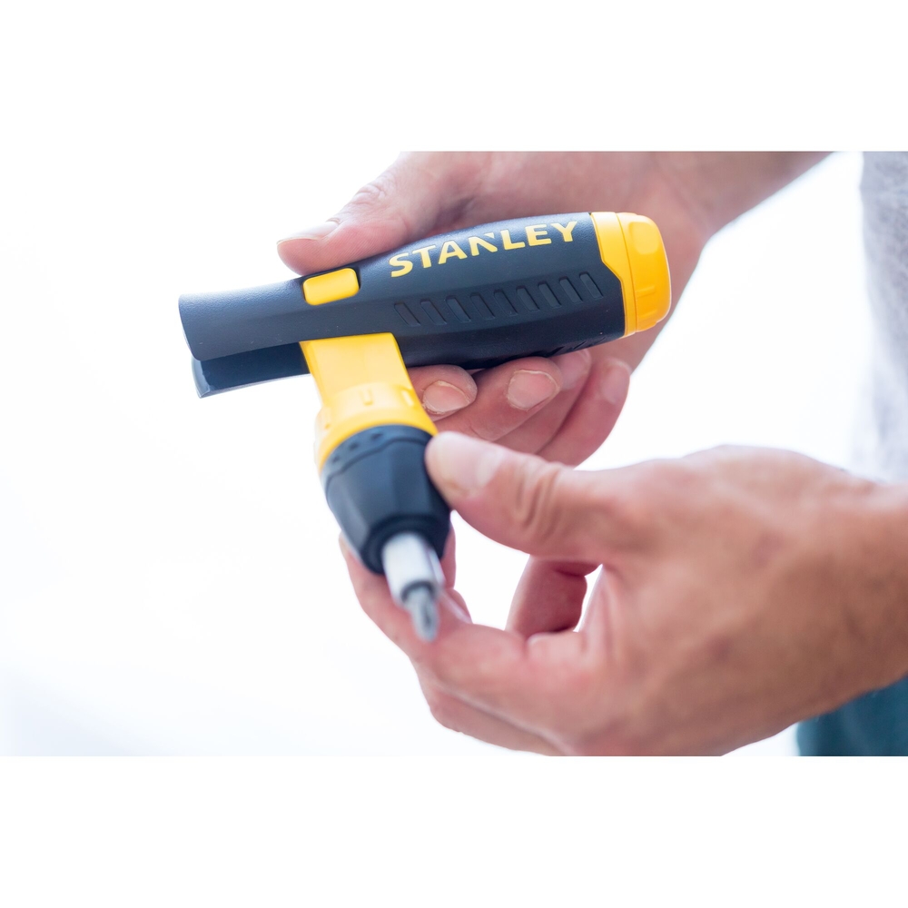 Tournevis porte-embouts à cliquet poignée revolver - coffret 40 pièces - 0-63-038 - STANLEY