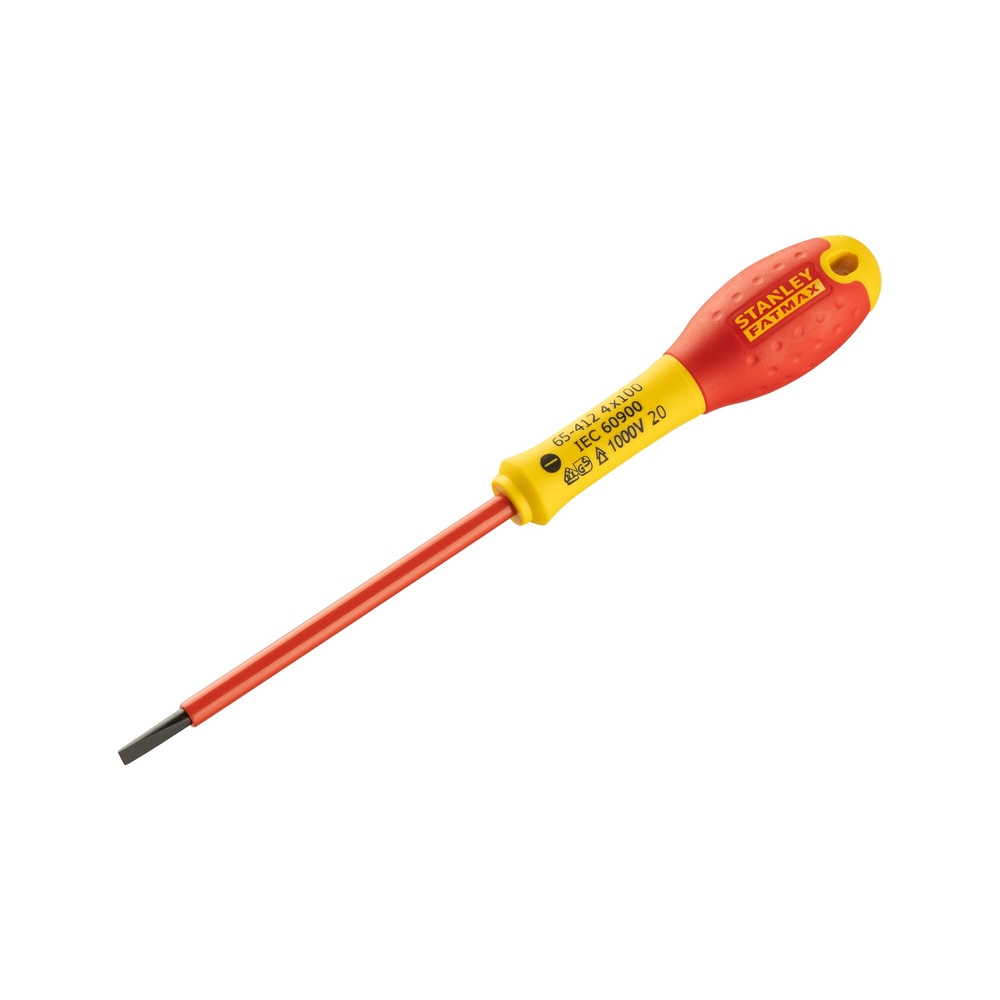 Tournevis d'électricien isolé 1000 V 4 x 100 mm - Fatmax  - 0-65-412 - STANLEY FATMAX