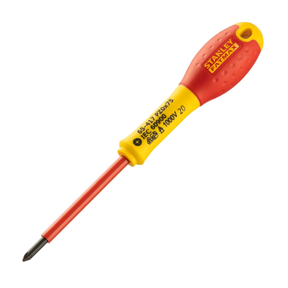 Tournevis Pozidriv isolé 1000 V PZ0 x 75 mm - Fatmax - 0-65-417 - STANLEY FATMAX