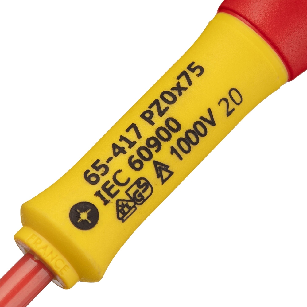 Tournevis Pozidriv isolé 1000 V PZ0 x 75 mm - Fatmax - 0-65-417 - STANLEY FATMAX