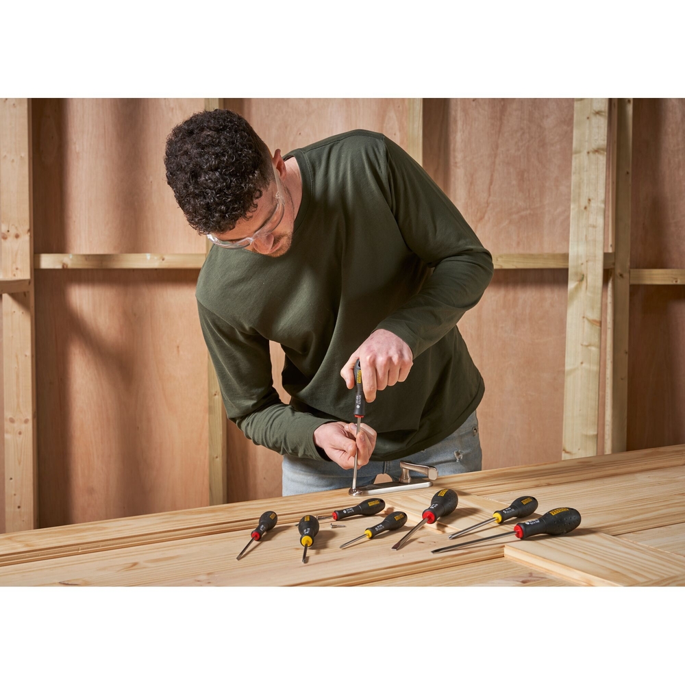 Tournevis d'électricien + mécanicien + Phillips - jeu de 8 pièces - Fatmax - 0-65-437 - STANLEY FATMAX