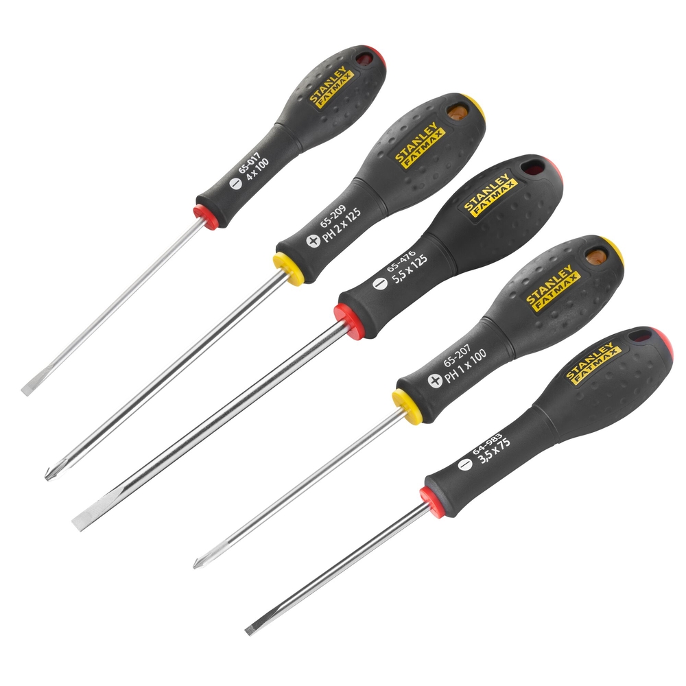 Tournevis d'électricien + Phillips - jeu de 5 pièces - Fatmax - 0-65-440 - STANLEY FATMAX
