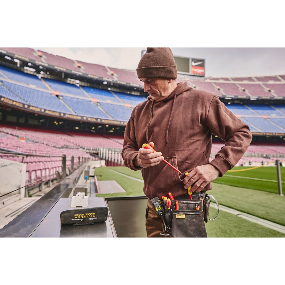 Tournevis isolés 1000 V d'électricien + Pozidriv + testeur - 6 pièces - Fatmax - 0-65-443 - STANLEY FATMAX