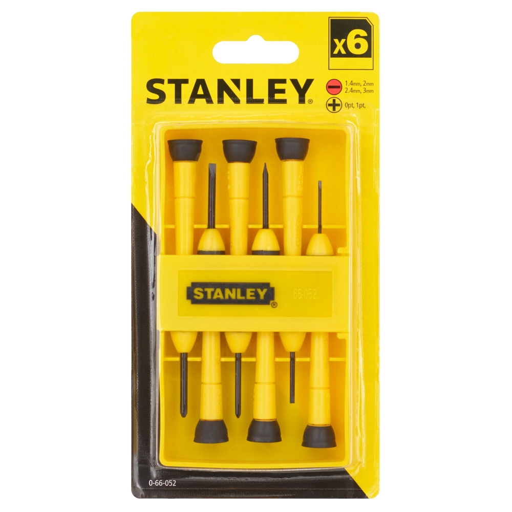 Tournevis horloger bi-matière coffret 6 pièces - 0-66-052 - STANLEY