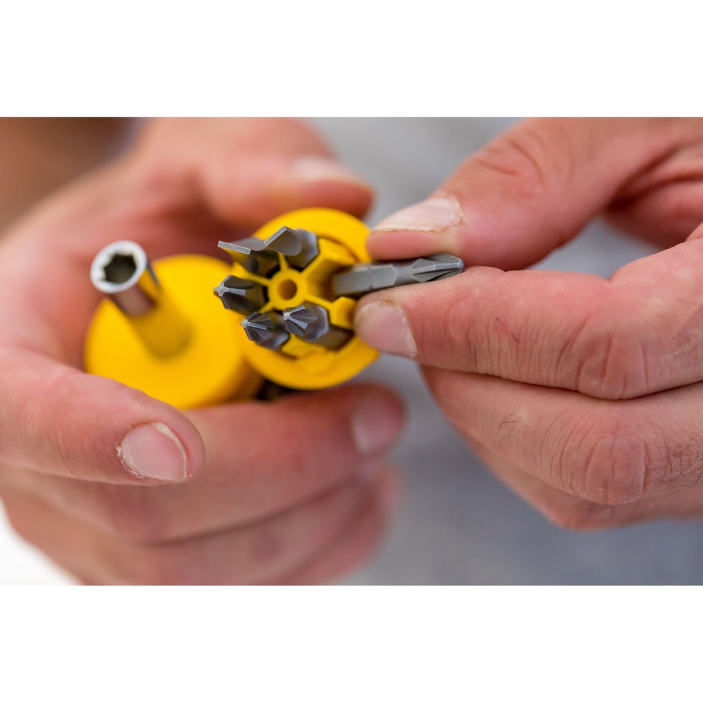 Tournevis porte-embouts boule bi-matière + 6 embouts - 0-66-357 - STANLEY
