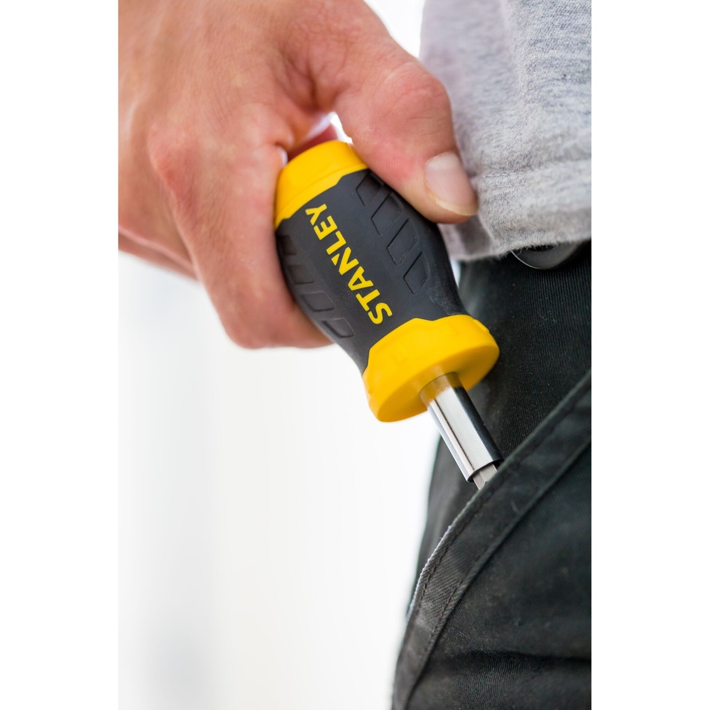 Tournevis porte-embouts boule bi-matière + 6 embouts - 0-66-357 - STANLEY