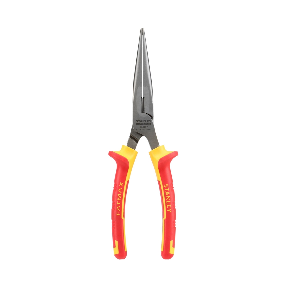 Pince à becs 1/2 ronds longs 200 mm isolée 1000 V - 0-84-007 - STANLEY FATMAX