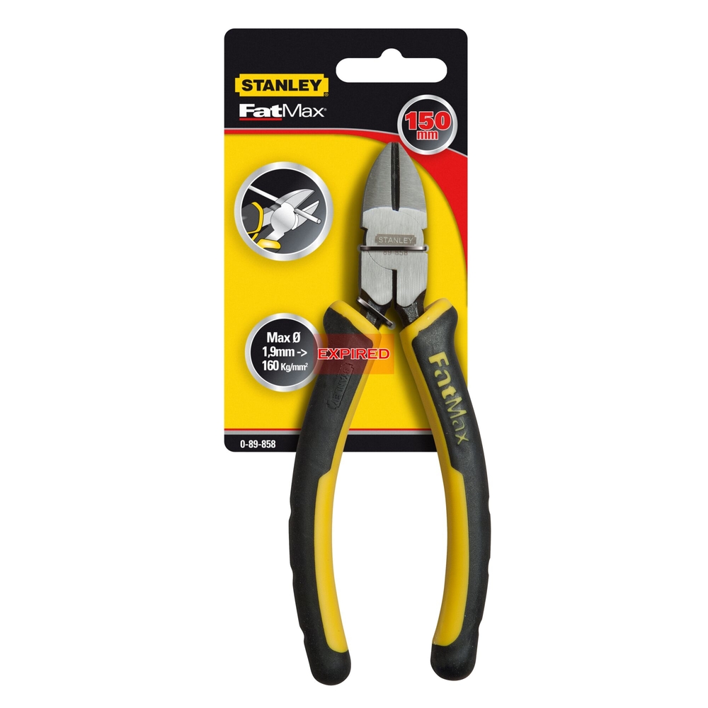 Pince coupante diagonale d'électricien 160 mm - Fatmax - 0-89-858 - STANLEY FATMAX