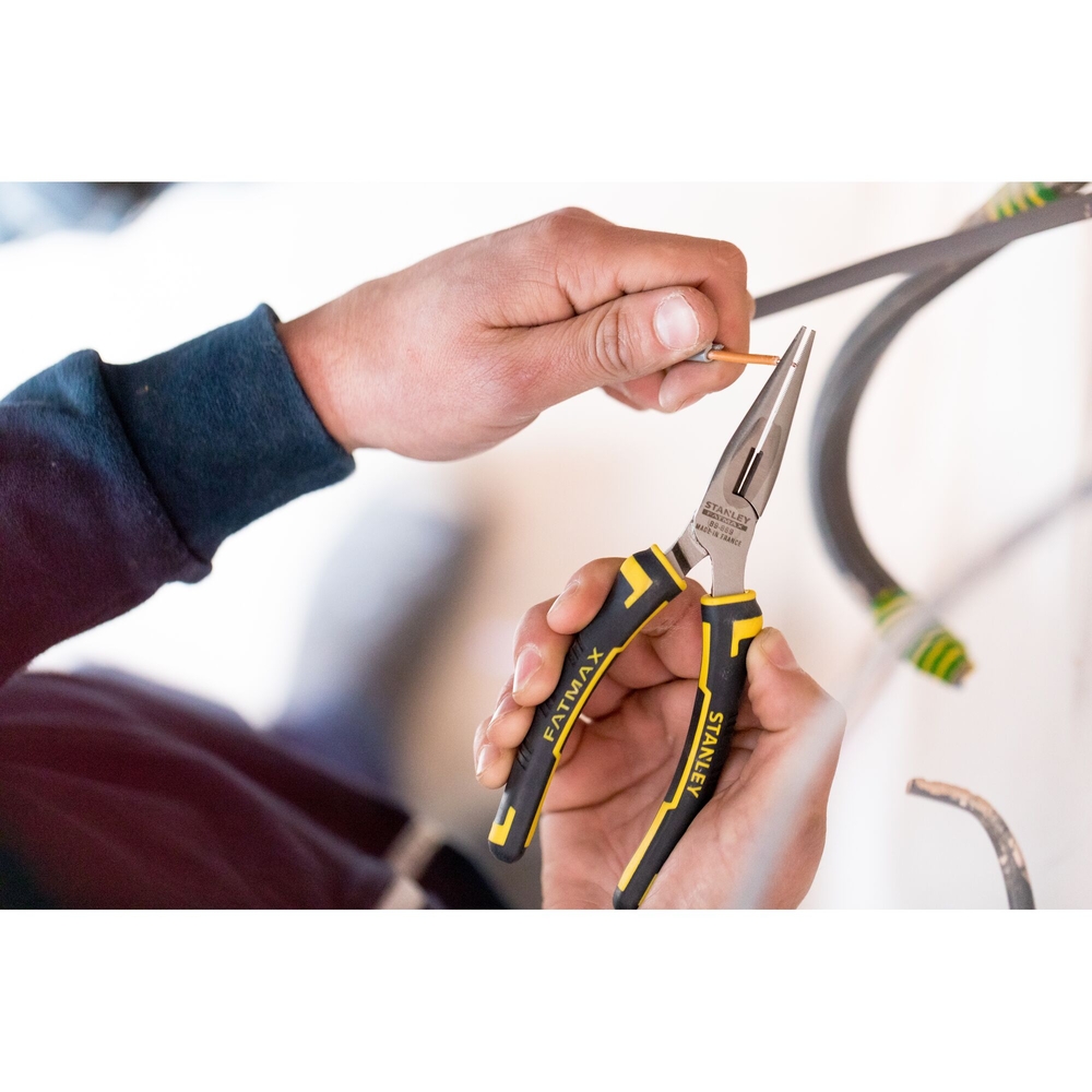Pince à becs 1/2 ronds longs 160 mm - Fatmax - 0-89-869 - STANLEY FATMAX