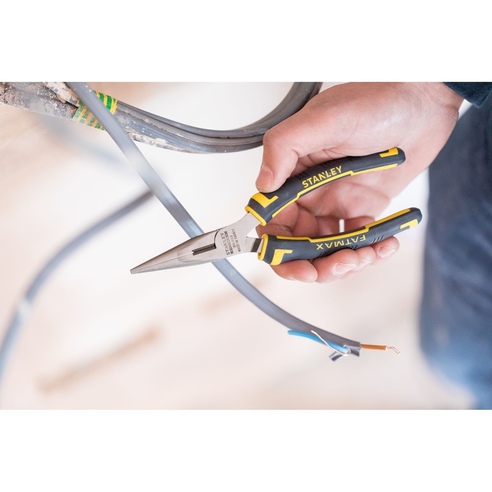 Pince à becs 1/2 ronds longs 160 mm - Fatmax - 0-89-869 - STANLEY FATMAX