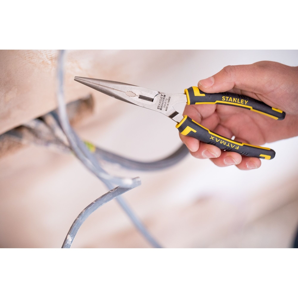 Pince à becs 1/2 ronds longs 200 mm - Fatmax - 0-89-870 - STANLEY FATMAX