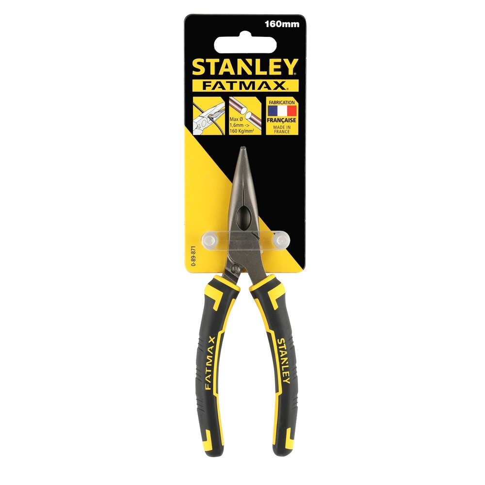 Pince à becs 1/2 ronds longs coudés 160 mm - Fatmax - 0-89-871 - STANLEY FATMAX