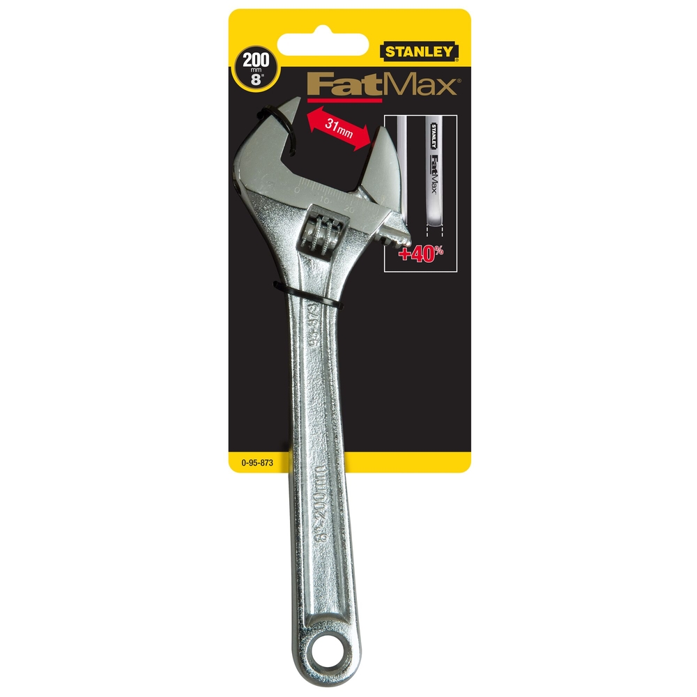 Clé à molette 200 mm - Fatmax - 0-95-873 - STANLEY FATMAX