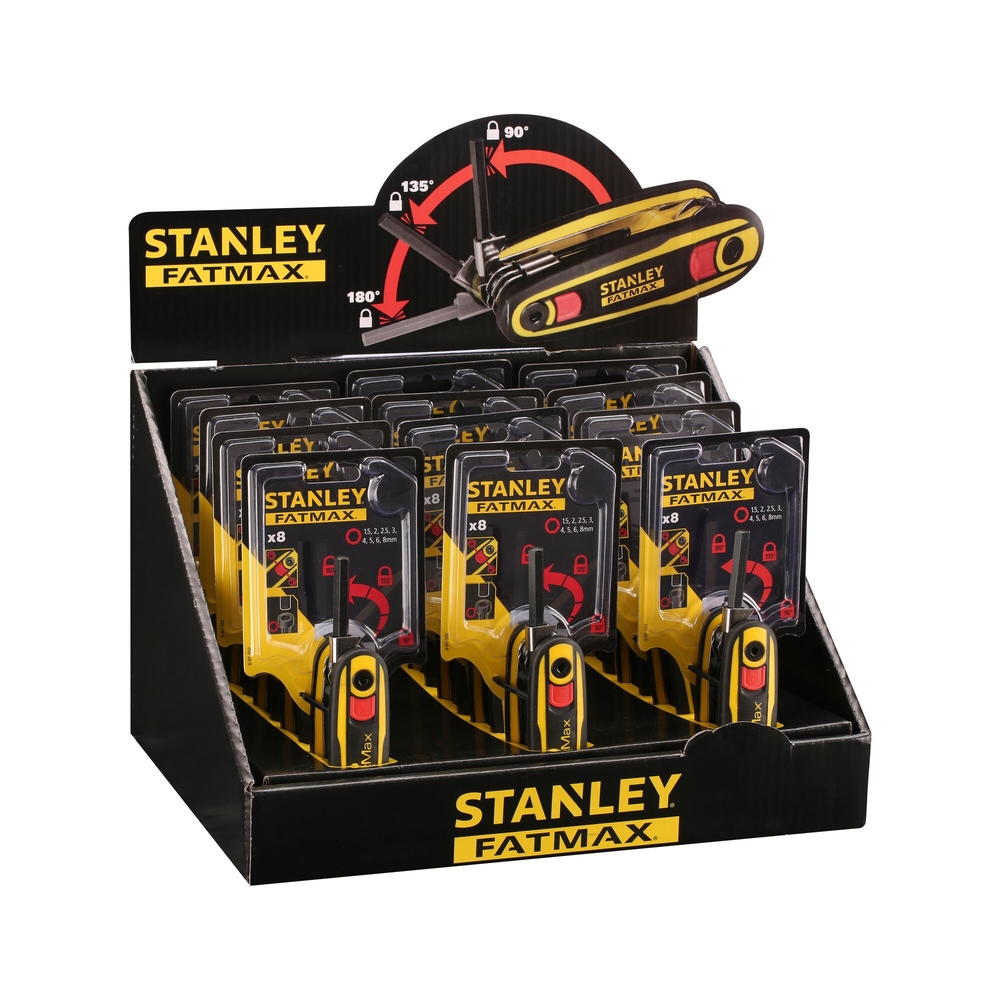 Clé mâle sur support verrouillable - jeu de 8 pièces - Fatmax - 0-97-552 - STANLEY
