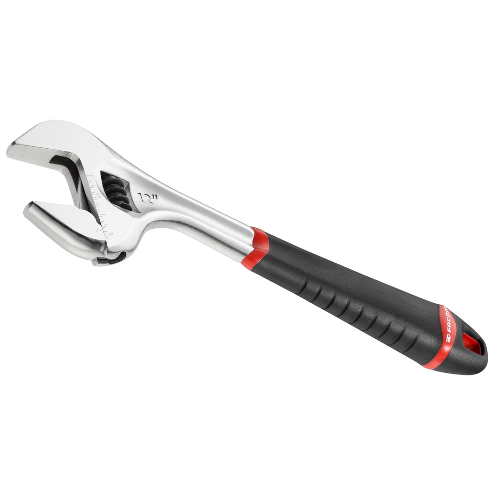 Clé à molette ajustable manche bi-matière 12