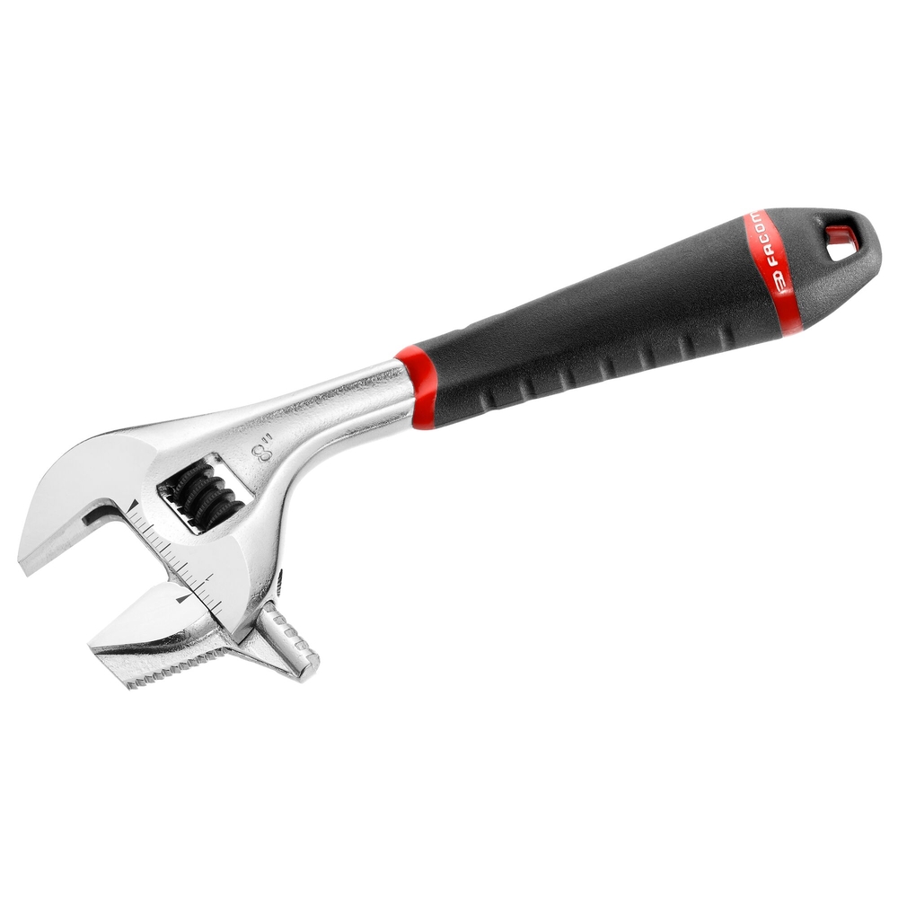 Clé à molette réversible manche métal 8