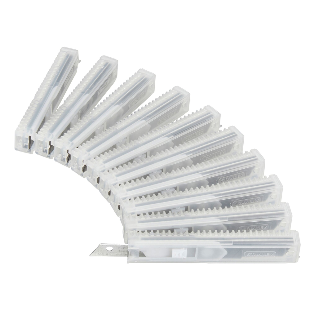 Lames de cutter 9 mm - 10 distributeur de 10 lames - 1-11-300 - STANLEY