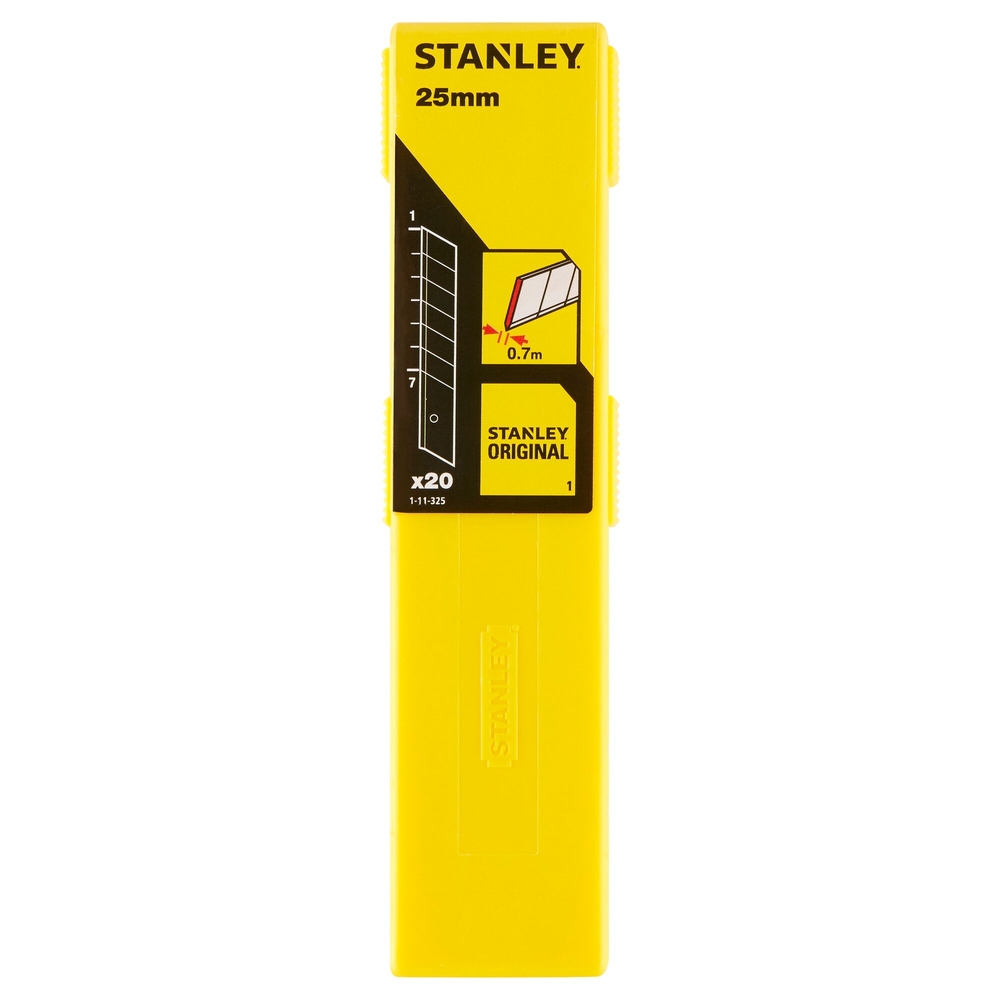 Lames de cutter 25 mm - 20 lames - 1-11-325 - STANLEY