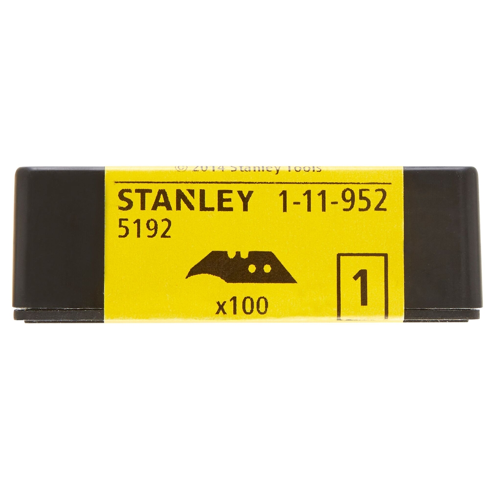 Lame de couteau concave 5192 - boite 100 lames - 1-11-952 - STANLEY