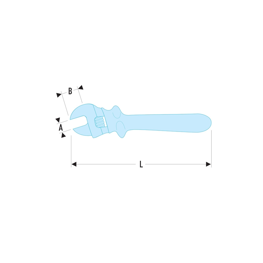 Clé à molette isolée 1000V 30 mm - FACOM - 113.10TAVSE