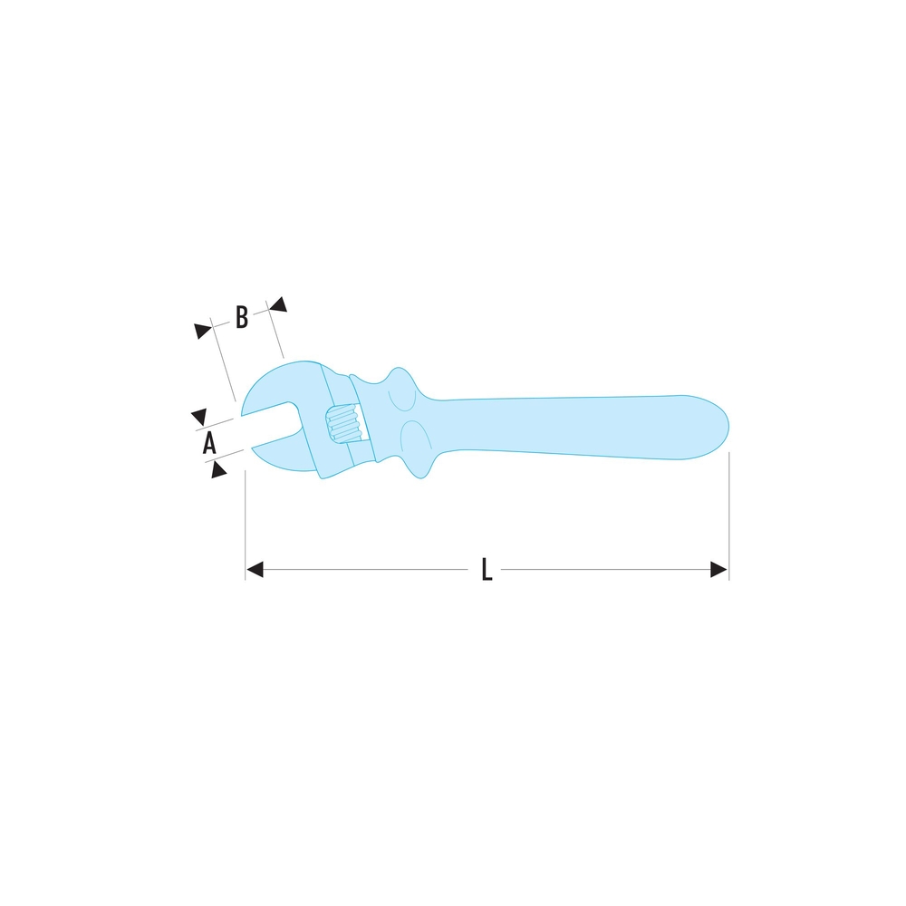 Clé à molette isolée 1000V 34 mm - FACOM - 113.12TAVSE