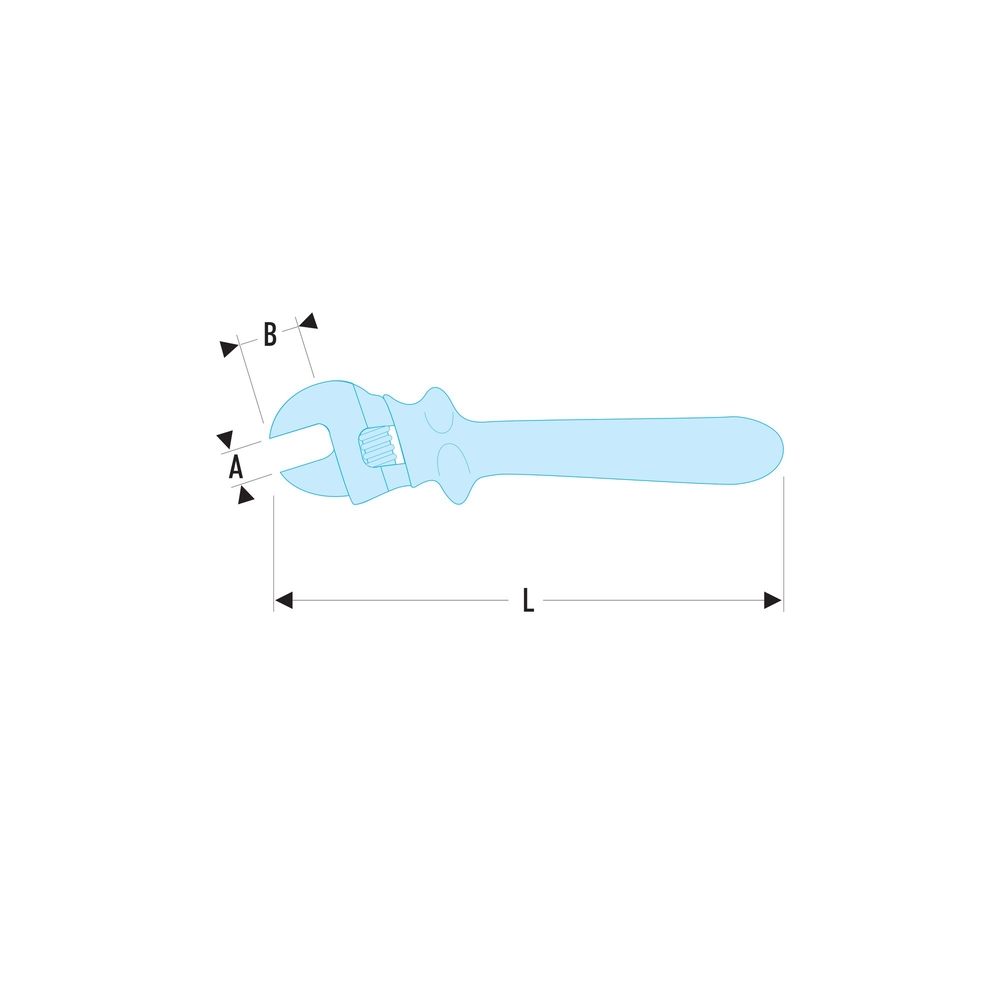 Clé à molette isolée 1000V 44 mm - FACOM - 113.15TAVSE
