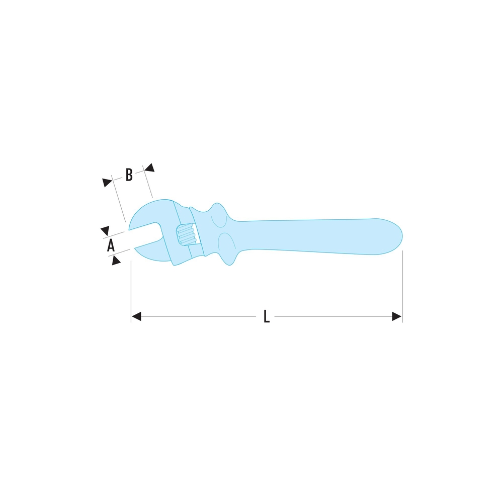 Clé à molette isolée 1000 volts série VSE - FACOM - 113.8TAVSE