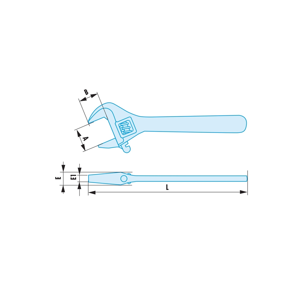 Clé à molette antidéflagrant 30 mm - FACOM - 113A.10SR