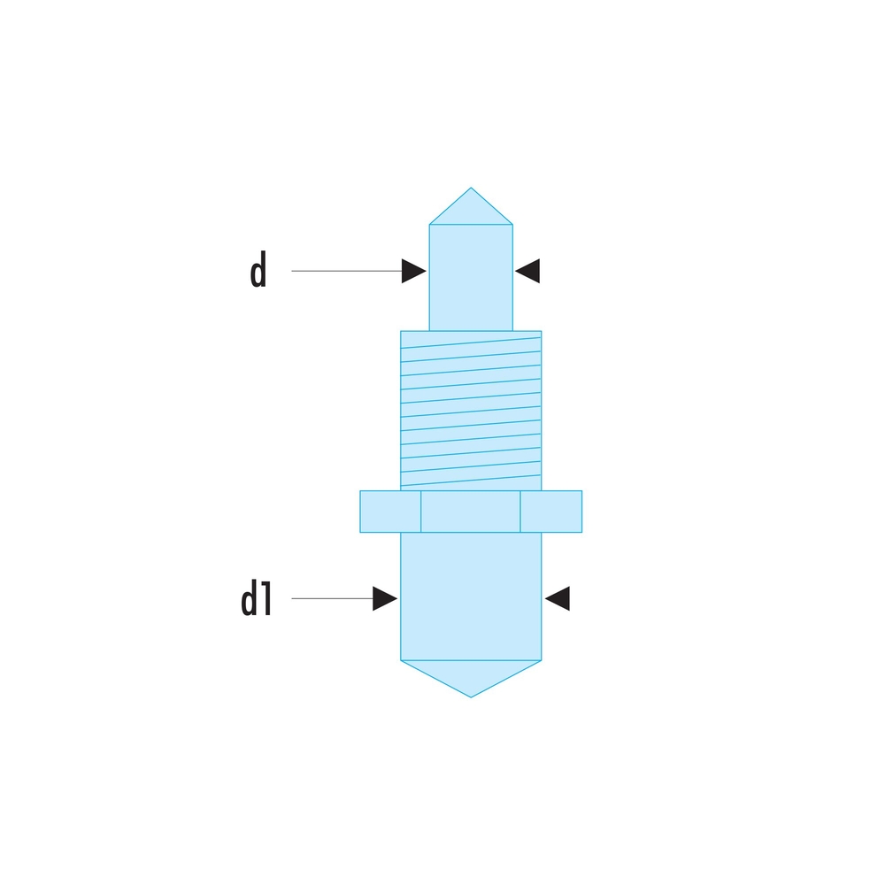 Jeu de 2 ergots de rechange pour clé 117.B - FACOM - 117.E1
