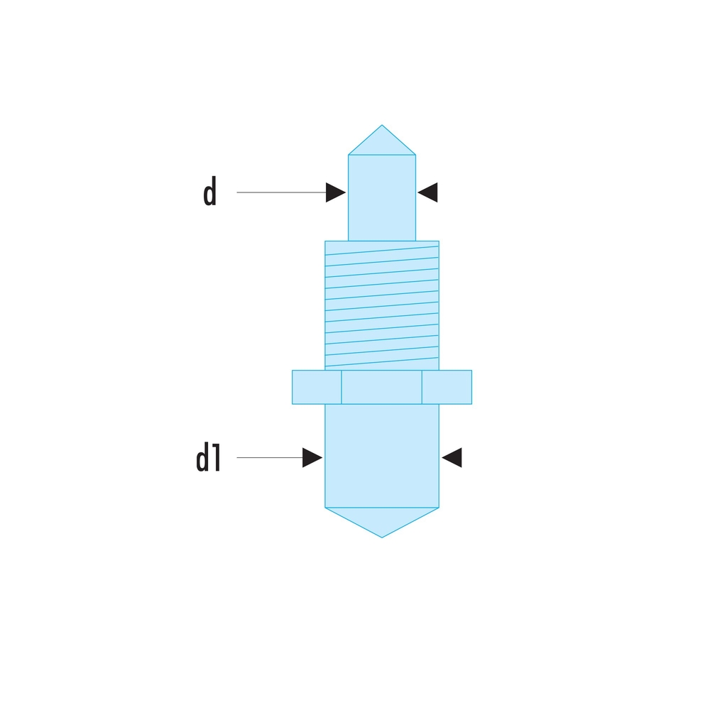 Jeu de 2 ergots de rechange ouverture 3-5 mm pour clé 117.B - FACOM - 117.E3