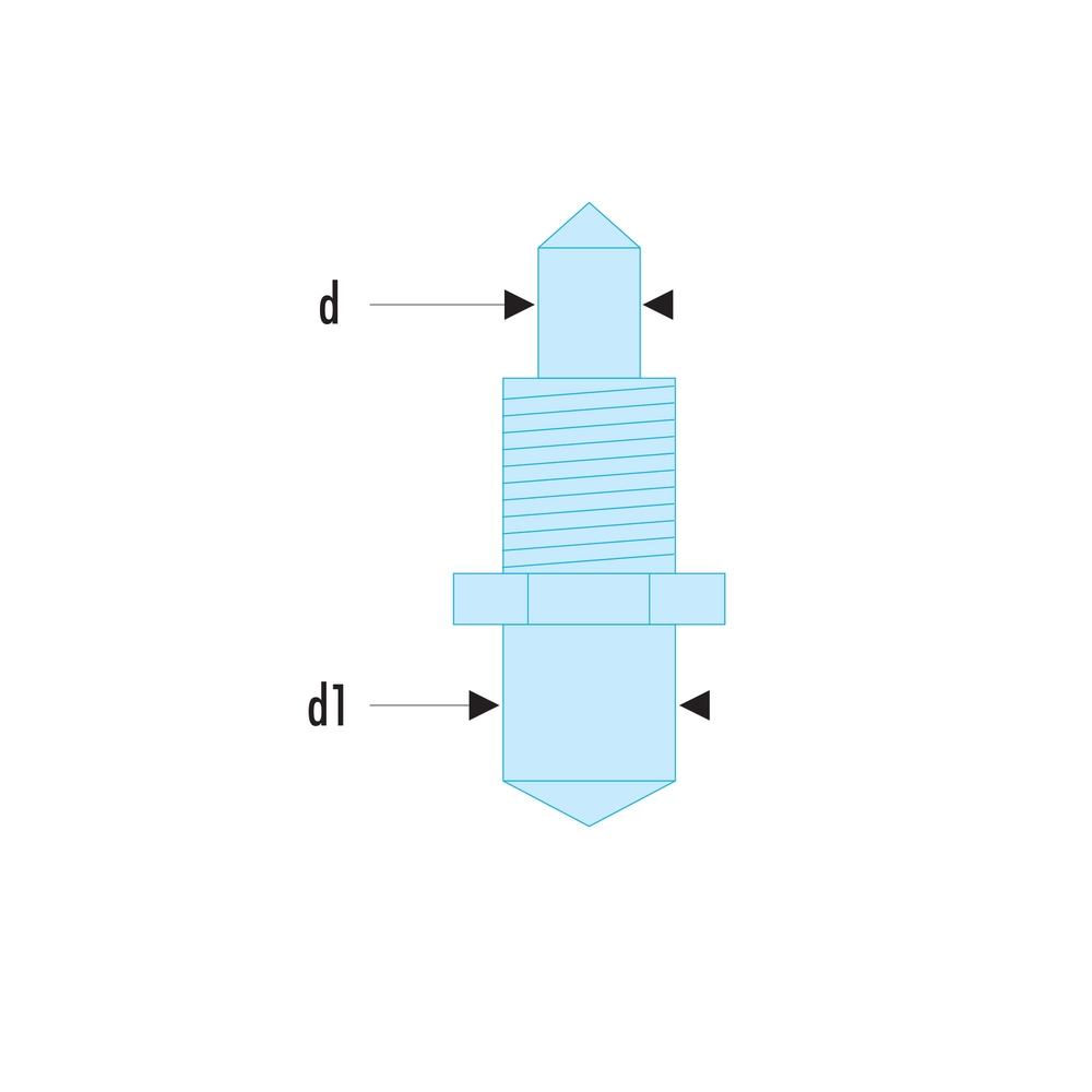 Jeu de 2 ergots de rechange ouverture 7-9 mm pour clé 117.B - FACOM - 117.E4