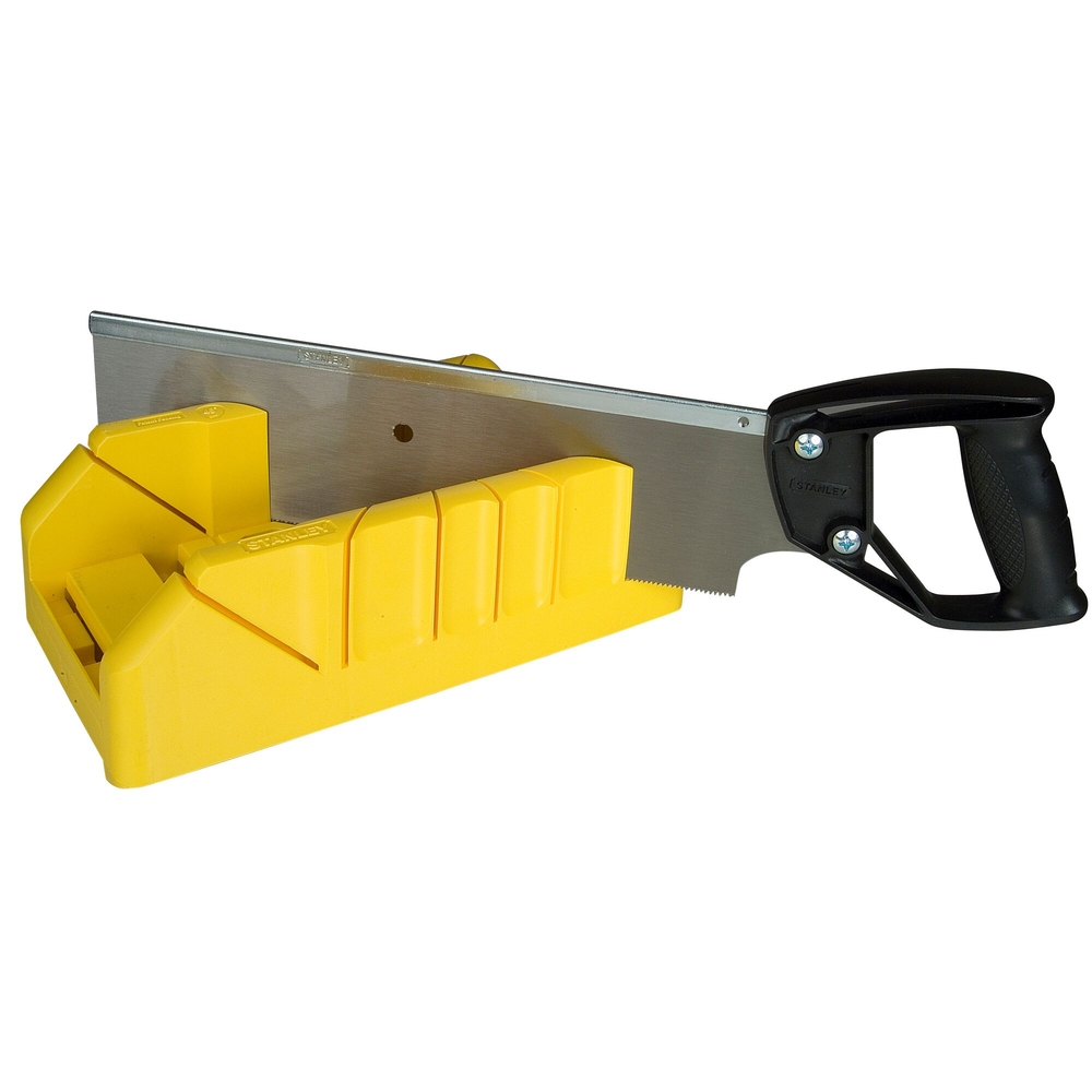 Boite à coupe holster en plastique + scie à dos intégrée - 1-19-800 - STANLEY
