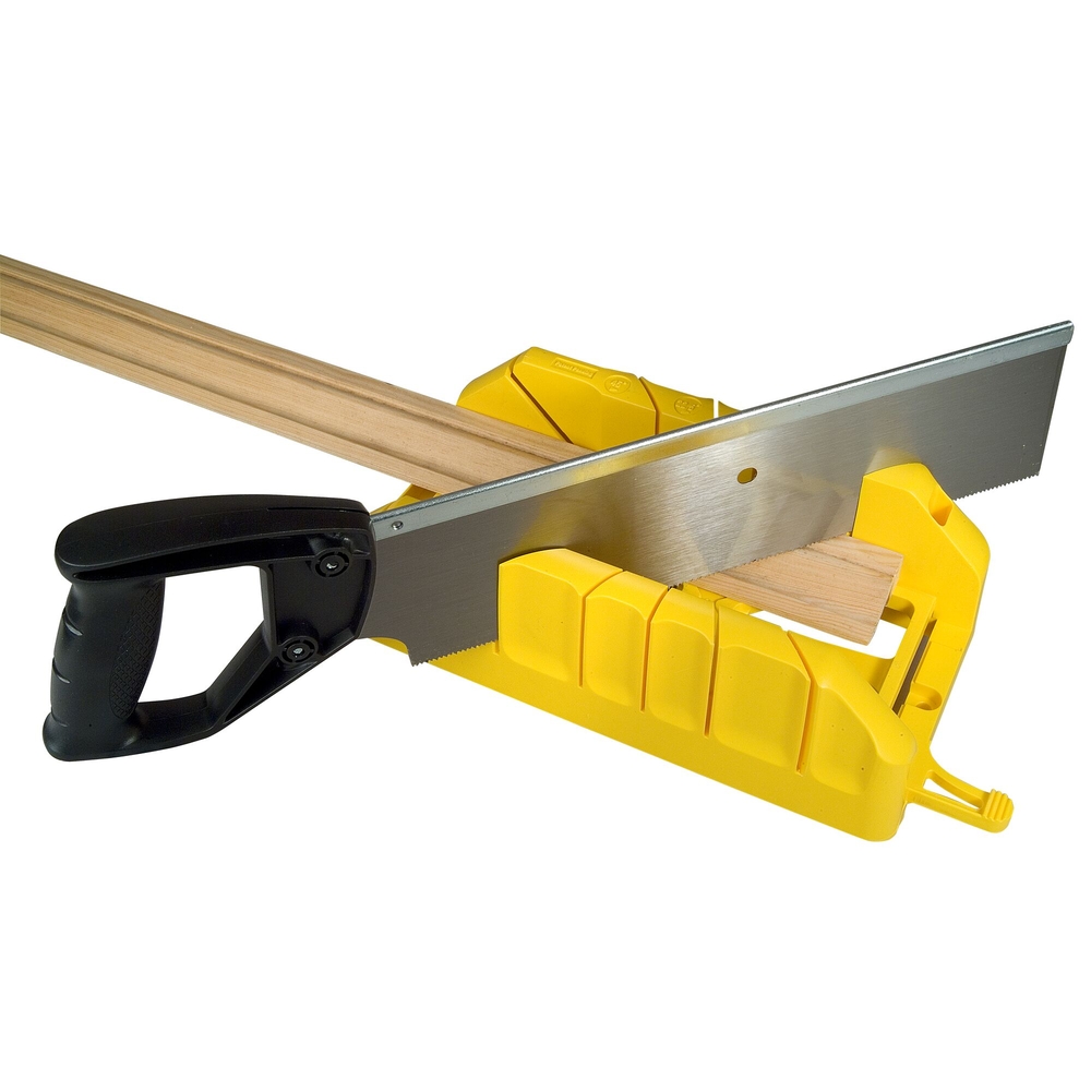 Boite à coupe holster en plastique + scie à dos intégrée - 1-19-800 - STANLEY