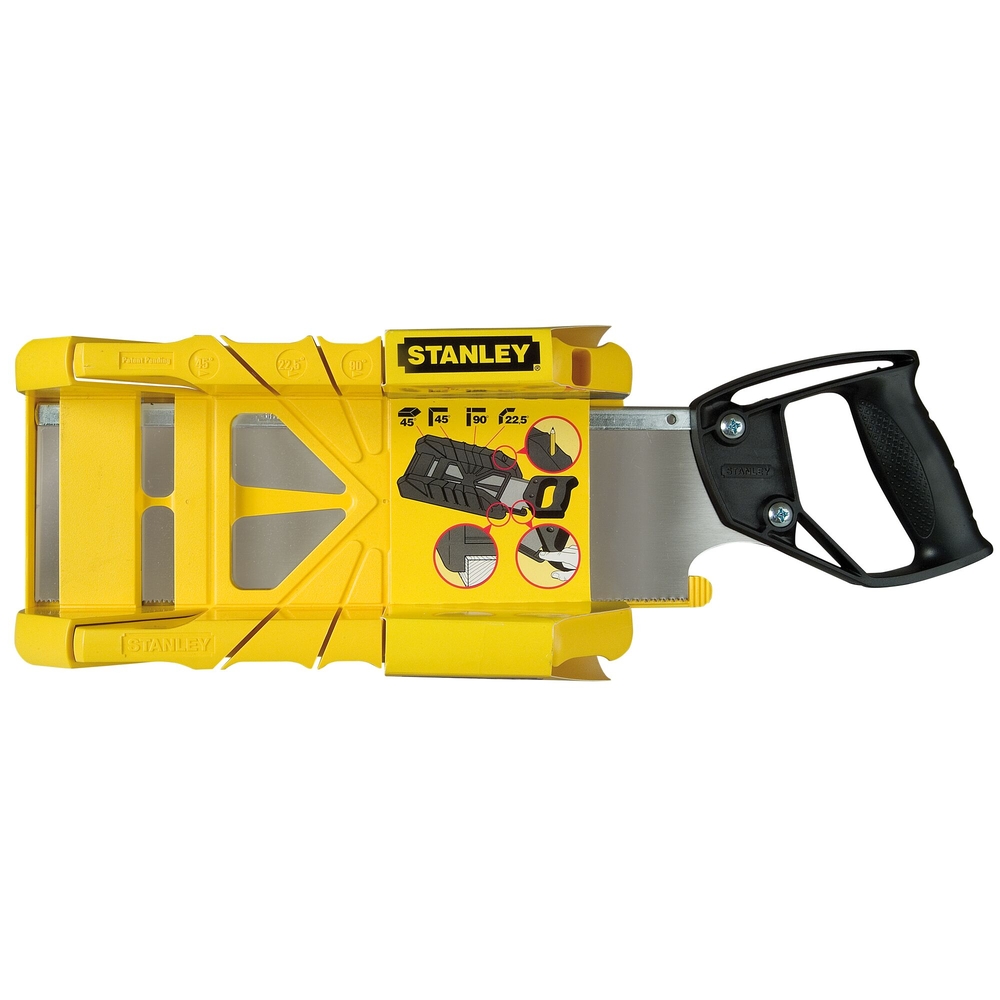 Boite à coupe holster en plastique + scie à dos intégrée - 1-19-800 - STANLEY