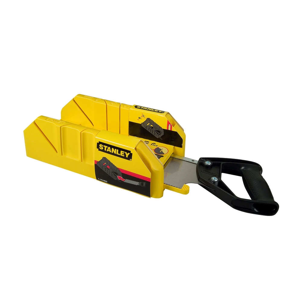 Boite à coupe holster en plastique + scie à dos intégrée - 1-19-800 - STANLEY