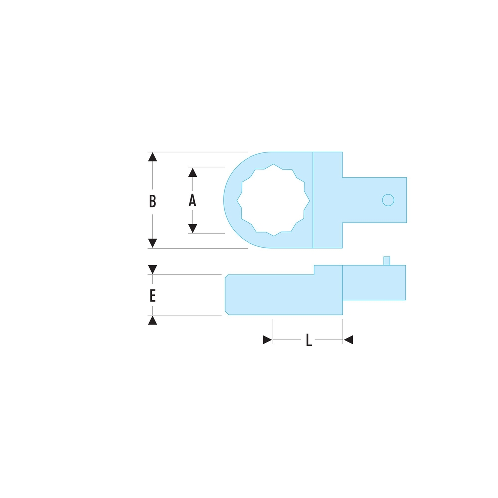 Embout polygonal métrique attachement 9 x 12 mm 11 mm - FACOM - 12.11