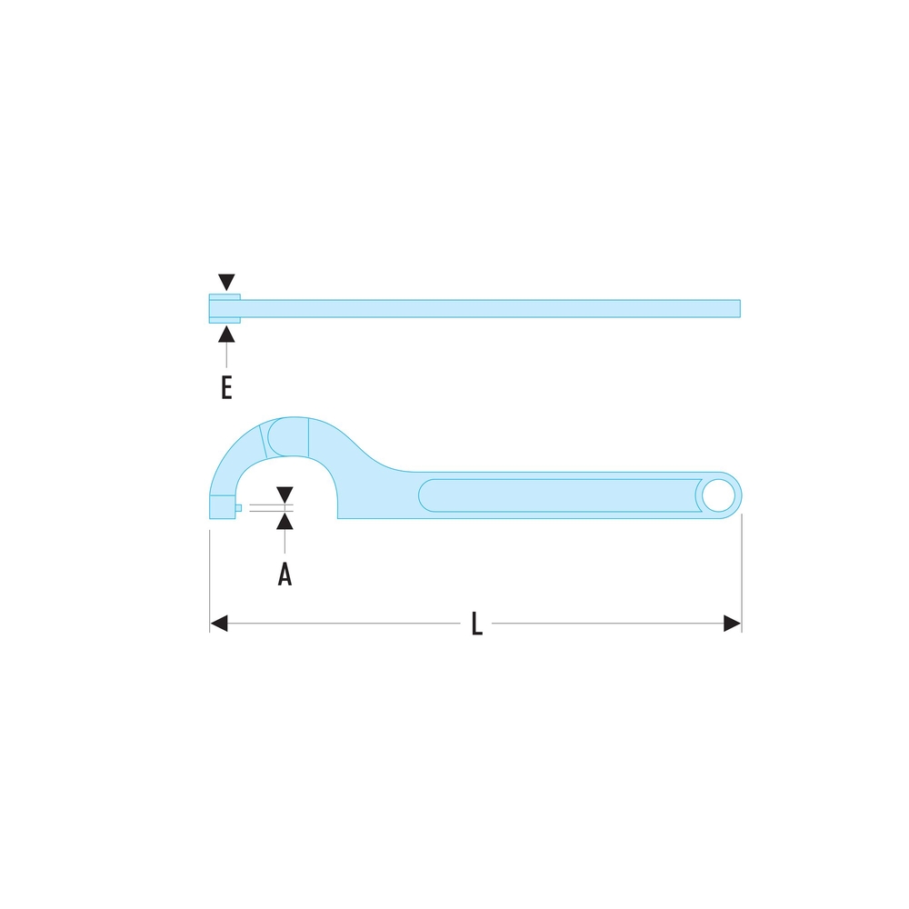 Clé à ergots modèle articulé ouverture 15-35 mm - FACOM - 126A.35