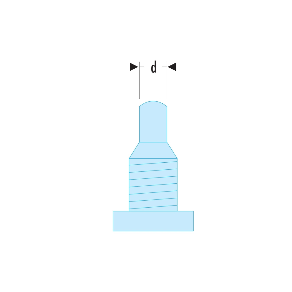 Jeu de 2 ergots de rechange ouverture 3 mm pour clé 126A - FACOM - 126.E35