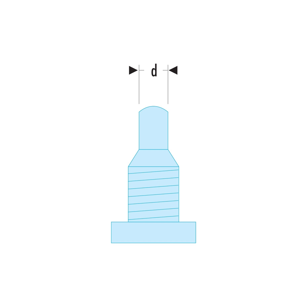 Jeu de 2 ergots de rechange ouverture 5 mm pour clé 126A - FACOM - 126.E80