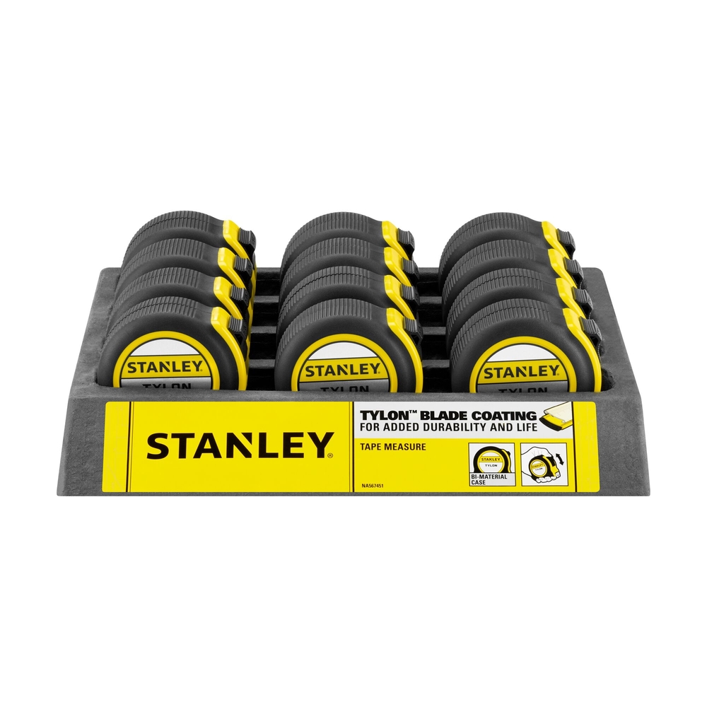 Mesure 8 m x 25 mm bi-matière Tylon - 1-30-657 - STANLEY