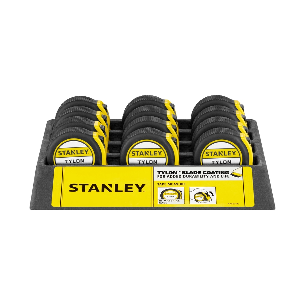 Mesure 3 m x 12,7 mm bi-matière Tylon - 1-30-687 - STANLEY