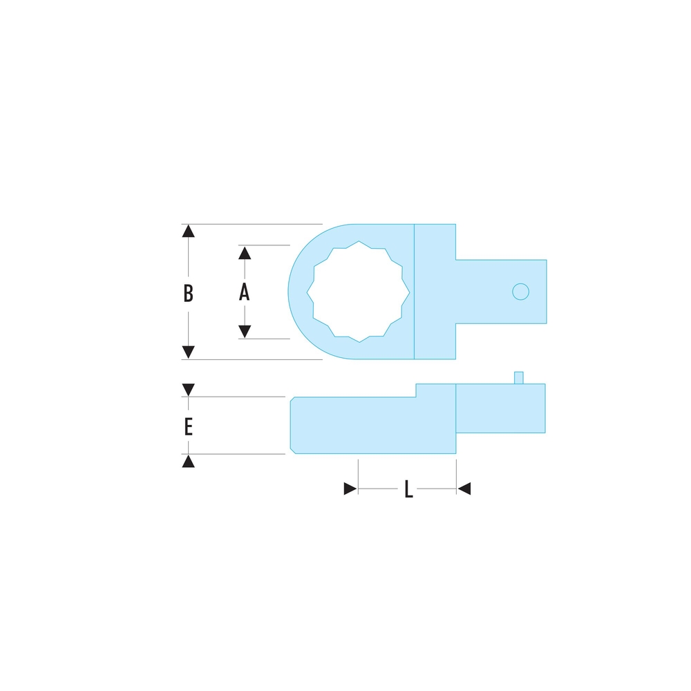 Embout polygonal métrique attachement 14 x 18 mm 18 mm - FACOM - 13.18
