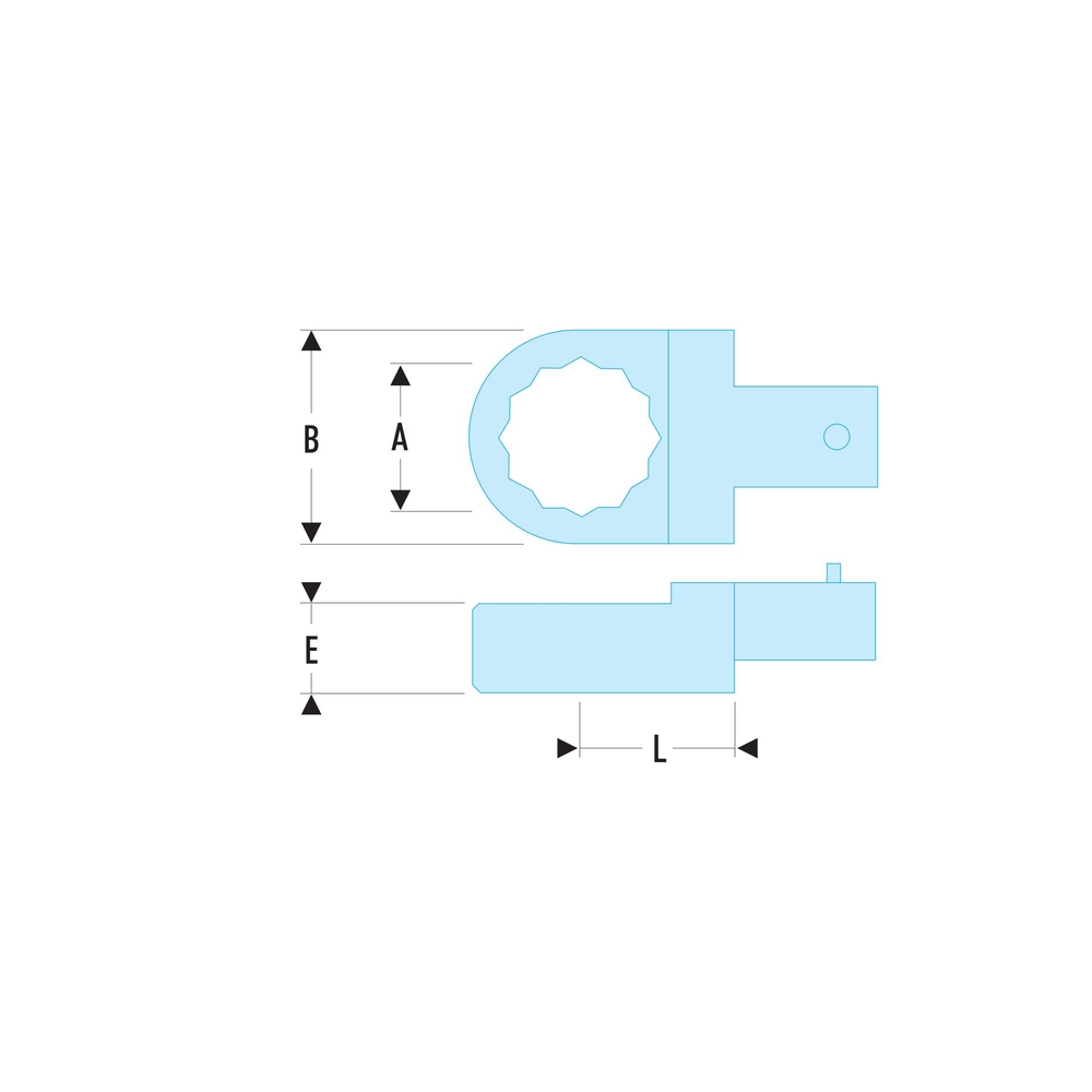 Embout polygonal métrique attachement 14 x 18 mm 19 mm - FACOM - 13.19