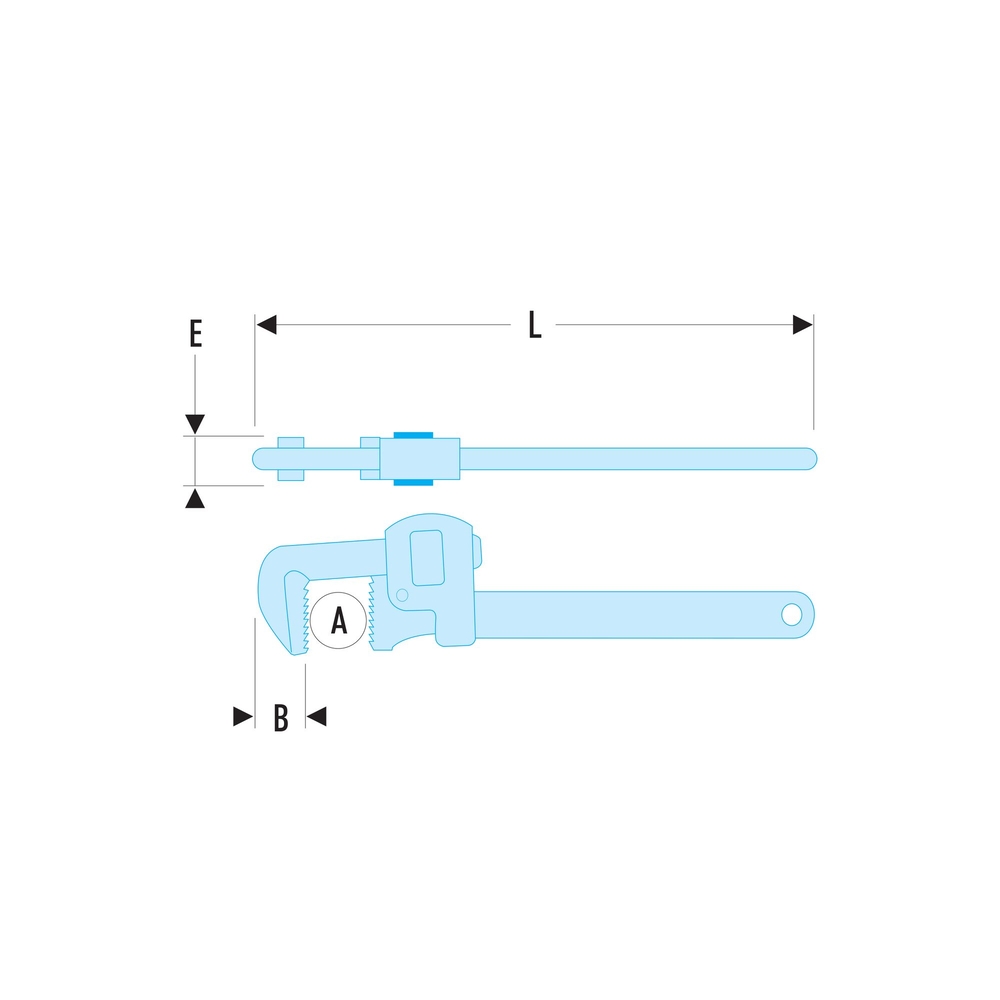 Clé modèle Stillson acier 30 mm SLS - FACOM - 131A.10SLS
