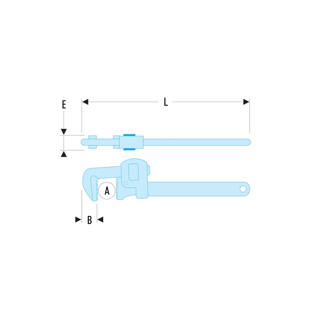 Clé serre-tube Stillson 10