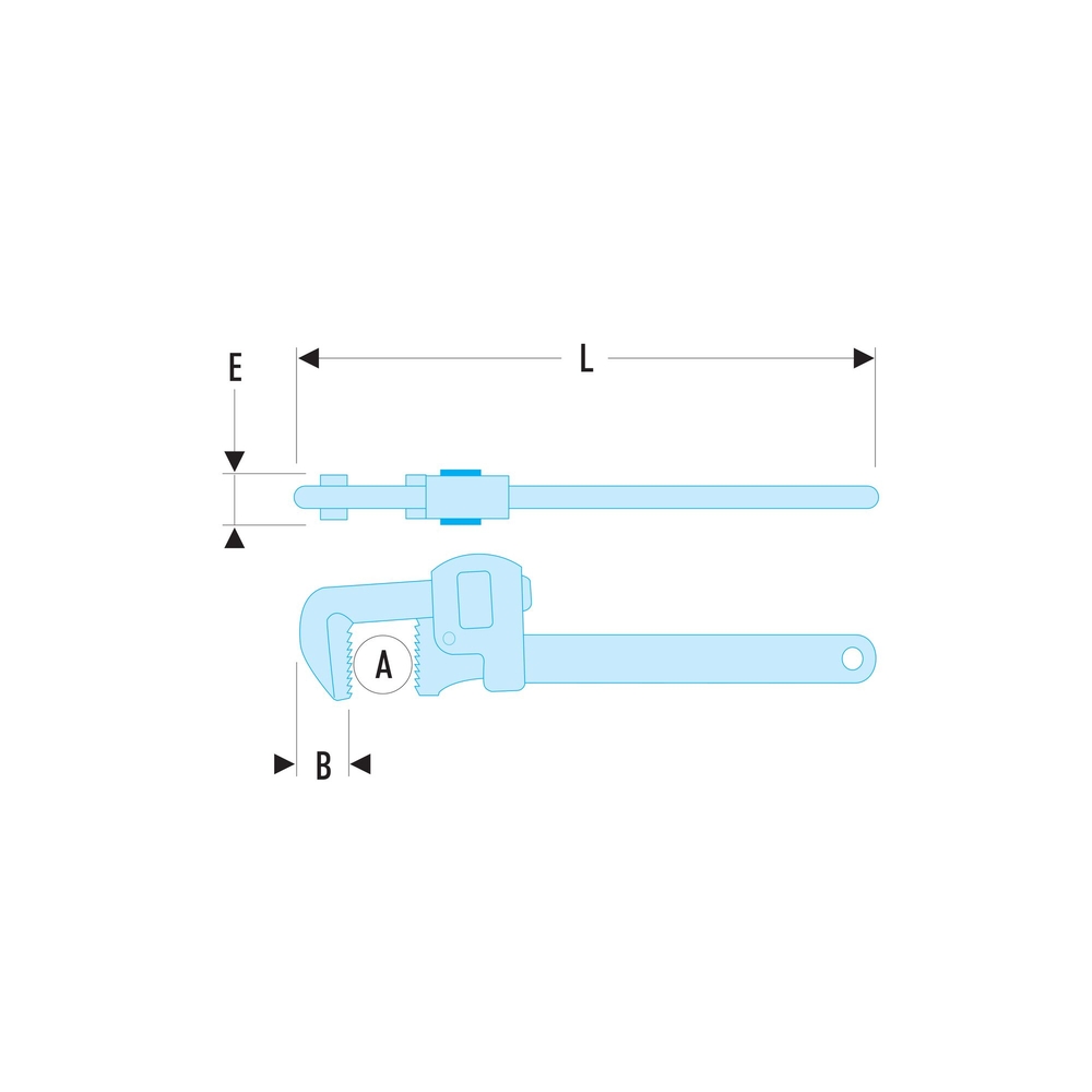 Clé serre-tube Stillson acier 44 mm - SLS - FACOM - 131A.14SLS