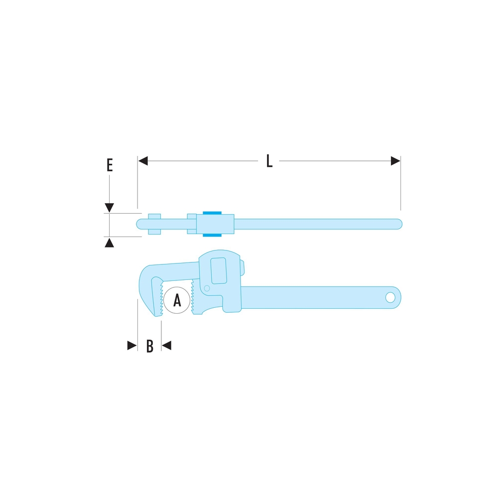 Clé serre-tube Stillson 14