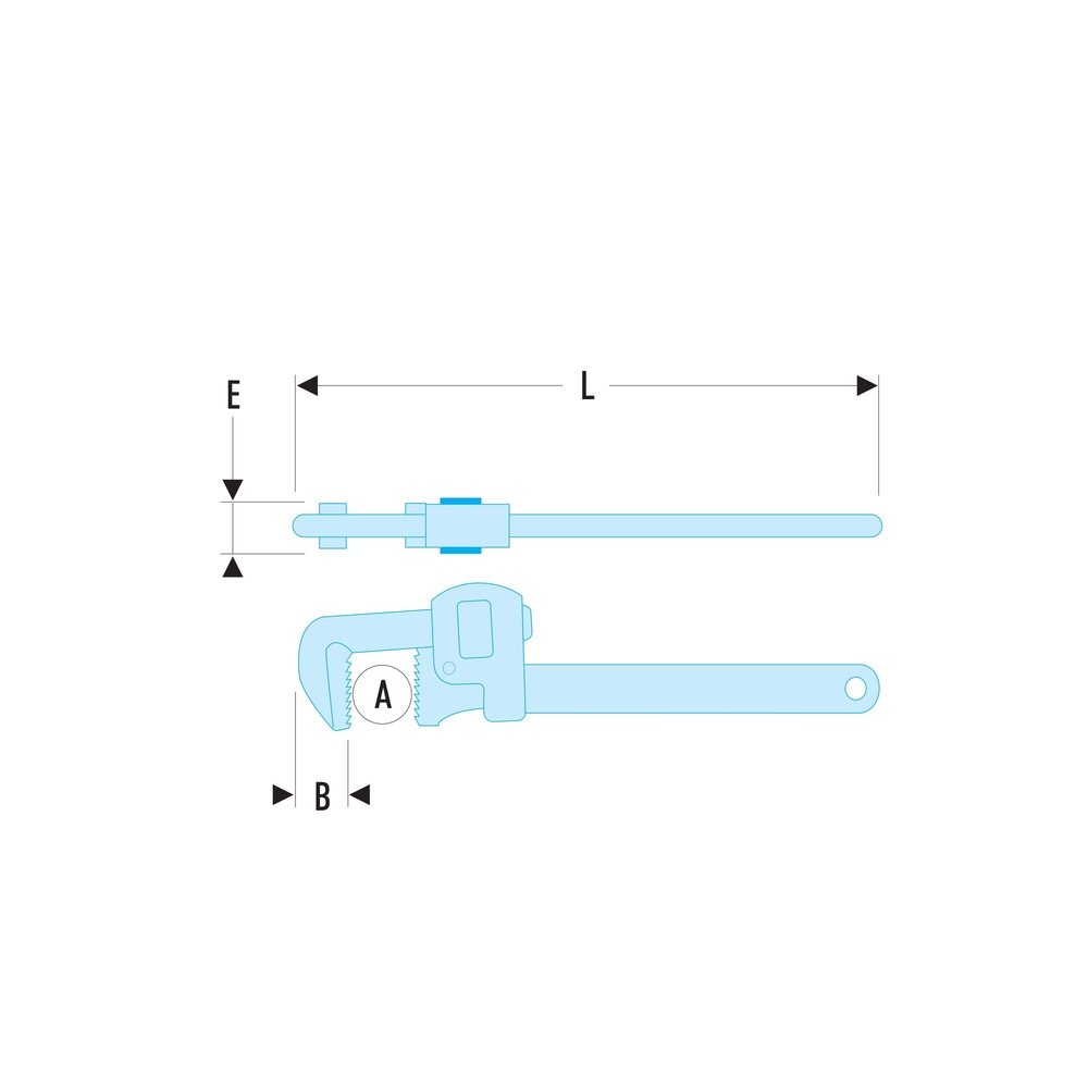 Clé serre-tube Stillson acier 55 mm - SLS - FACOM - 131A.18SLS
